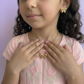 طقم اكسسوارات ذهبي