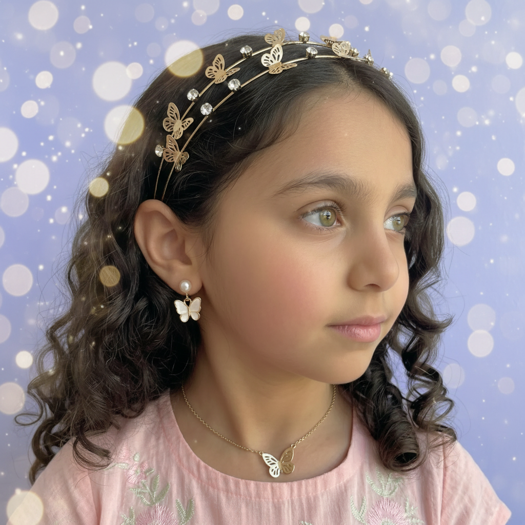 Butterfly crown portrait