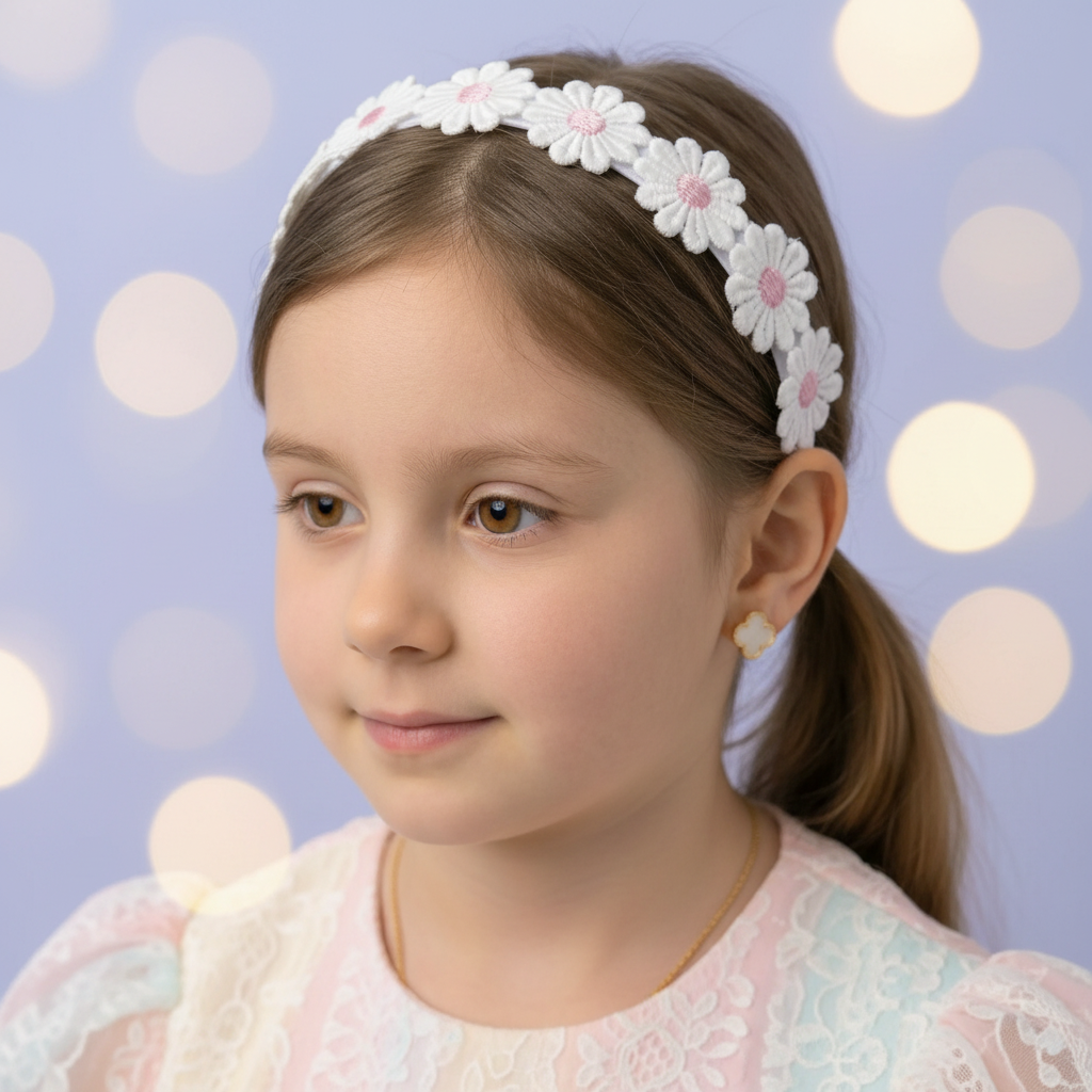 Floral crown portrait