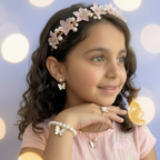 Pink floral crown