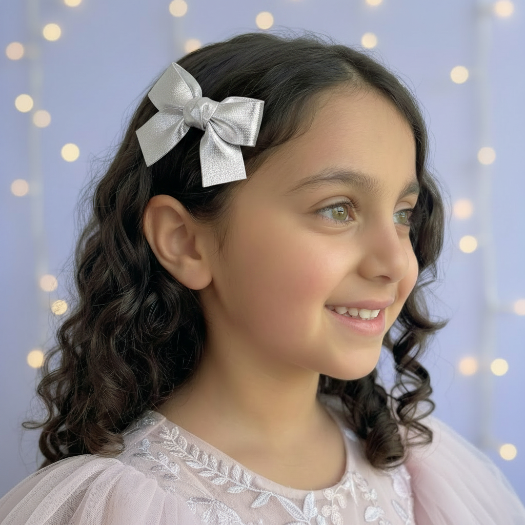 Silver clips same girl